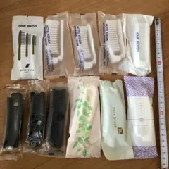 ホテルアメニティ 折り畳みヘアブラシまとめ売り