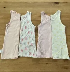 ユニクロ　キッズ　コットンメッシュタンクトップ　4枚セット