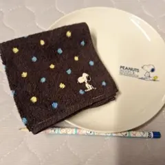 PEANUTS スヌーピー プレート タオルハンカチ鉛筆