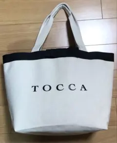 トッカTOCCAキャンバストートバッグ アイボリーブラック宝島社ムック本