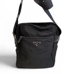 PRADA プラダ ナイロン ショルダーバッグ ブラック 三角ロゴ 白タグのサムネイル