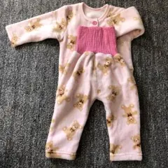 クマ柄 80cm ベビーパジャマ