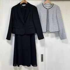 東京ソワール　リファンネ　セレモニースーツ　セットアップワンピース　ネイビー