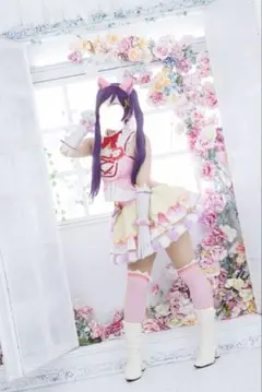 ウィッグ付　ラブライブ 東條希 キャットツインテール コスプレ 衣装のサムネイル