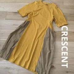 【少難あり】CRESCENT 異素材切替:ワンピースのサムネイル