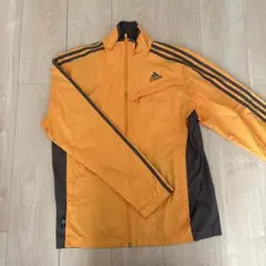 adidas オレンジ ナイロンジャケット
