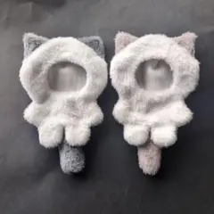 ねこみみ　ぬい服　切り替え　セット　10cm 12cm