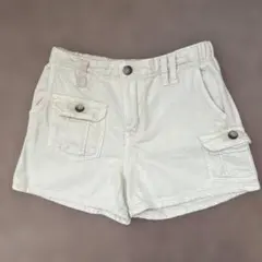 【美品】Zara kids 134cm カーゴ風 ベージュ ハーフパンツ