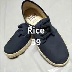 未使用 Rice エスパドリーユ 39