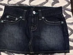 ユニクロダークデニム ミニスカート64cm