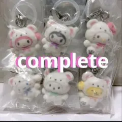 新品 サンリオ ふわふわスノー めじるしアクセサリー コンプ めじるし キティ