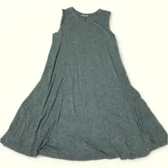 即購入OK✨ノースリーブ グレー Aライン カットソーワンピース