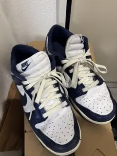 Nike Dunk Low ホワイト/ネイビー スニーカー