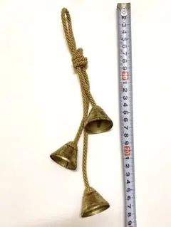 황동 트리플 행잉 초인종