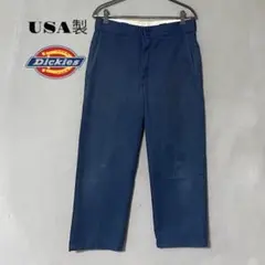 70s Dickies ディッキーズ USA製 TALON ZIP ワークパンツ 70s〜talon zip USA製 Dickies ビックサイズ タックワークパンツ 48×30