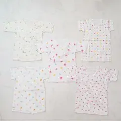 u*y様 ミキハウス ベビー 短肌着 半袖 50 60 サイズ 5枚セット