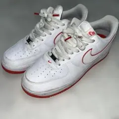 Nike Air Force 1 ホワイト/レッド（オレンジ）
