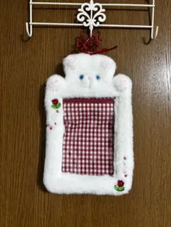 くま カードケース ホワイト