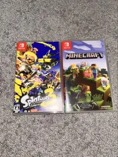 Splatoon 3 とMinecraftのソフト。2個セット