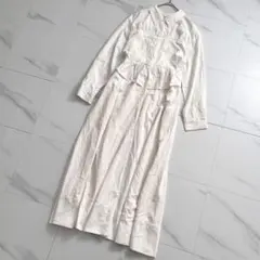 Peplum Poplin Shirt Dress