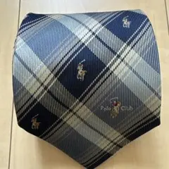 Polo Club ネクタイ チェック柄 シルク製