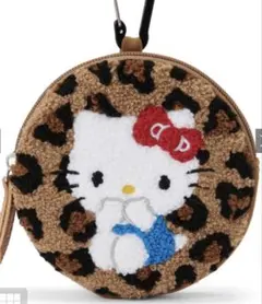 サンリオ ハローキティ レオパード柄 サガラサークル ポーチ カラビナ付