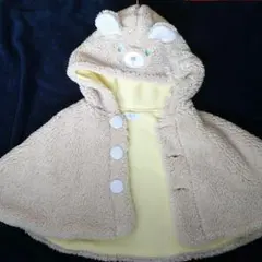☆新品未使用☆ポンポネット クマさんポンチョ フリー