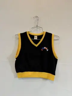 ZUMBA クロップドタンクトップ 黒と黄色