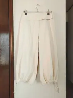 PRIDE ワイドパンツ　コットン　アンゴラ混