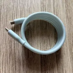CIO SPIRALSILICONECABLE CLEAR カームブルー1.0m