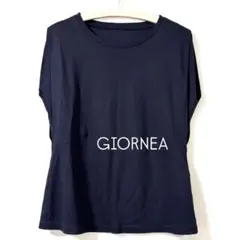 【新品タグ付】ジョルネア GIORNEA リヨセル混 ドルマンTシャツ 黒