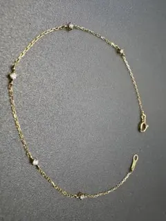 ✨ete✨K18✨diamond 0.06ct✨Gold bracelet✨