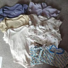 70cm〜80cm 半袖ロンパース肌着(年中素材)・パジャマ