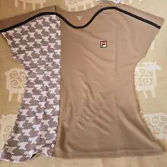 FILA ウサギ模様 Tシャツ ベージュ ウィンザーコラボ Lサイズ