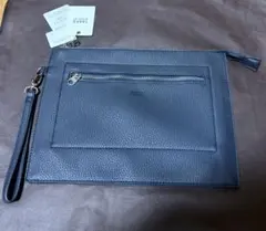 新品未使用 タグ付き　タケオキクチ クラッチバッグ ネイビー