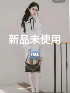 Darich ショルダースカラップフリルシャツミニワンピース FREE