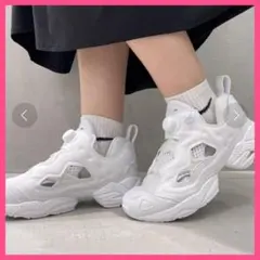 美品】リーボック インスタ ポンプフューリー 95 ホワイト 24cm