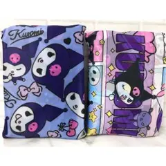KUROMI クロミ パープル系 エコバッグ ２種セット 拡大デザイン ☆★のサムネイル