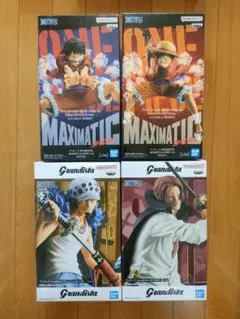 ワンピース フィギュアセット 4体(ルフィ、ロー、シャンクス)