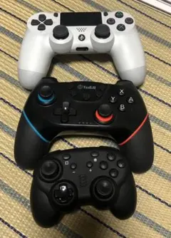 ジャンク【箱付】PS4 Switch コントローラー3個まとめ売り