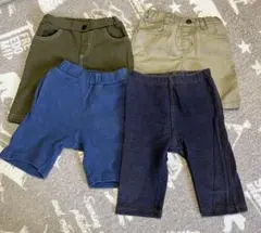 90サイズ　パンツ　ボトムス　まとめ売り　4枚セット