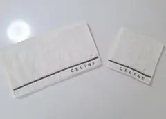 CELINE タオルセット フェイスタオル ウォッシュタオル 2枚組