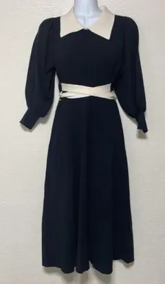 31 Glenside made ブラックロングワンピース