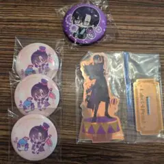 カラフルピーチ 缶バッジ アクリルスタンド もふくん セット