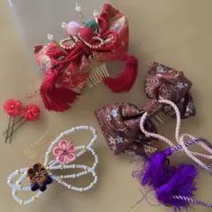 髪がさり3点セット　七五三　祝い事にも♪