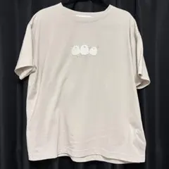 AS Know AS plus ベージュ 動物刺繍半袖Tシャツ