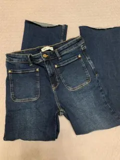 ZARA ブルー デニムパンツ Mサイズ