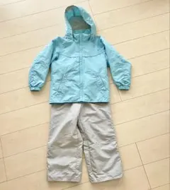 子ども用スキーウェアセット 水色/グレー　雪遊び