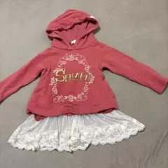 * 【値下げ中】 ❤️Seraph フード付き赤ワンピース90㎝