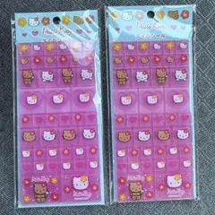 ハローキティ　タイルシール　2枚セット　日焼け